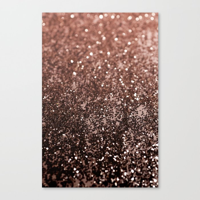 Rose Gold Glitter #1 (Faux Glitter) #sparkling #decor #art #society6 Canvas Print