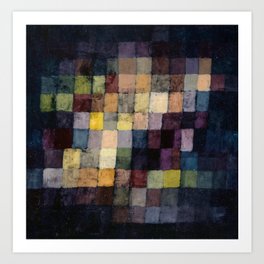 Tile Mosaic Ancient Sound by Paul Klee Art Print
