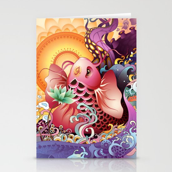 Koi Stationery Cards
