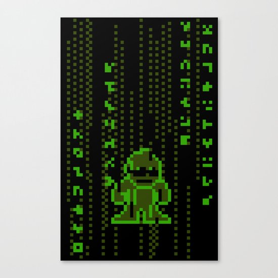 The Pixel Matrix Canvas Print
