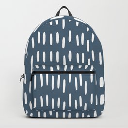 Boho Raindrops on Blue Backpack