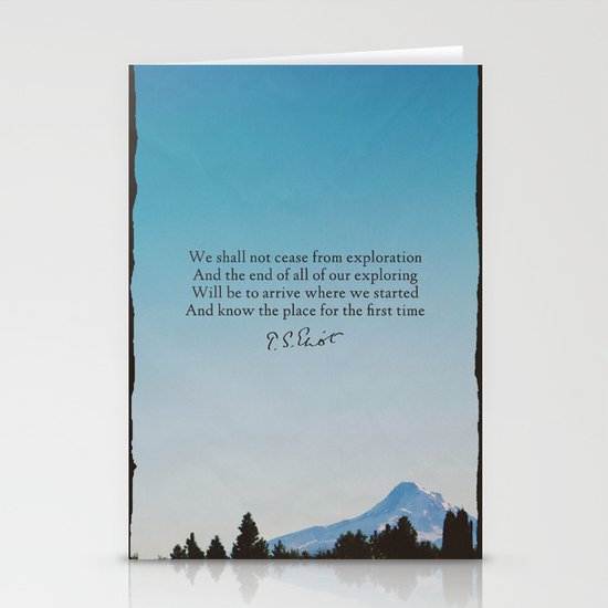 T.S. Eliot: Exploration Stationery Cards