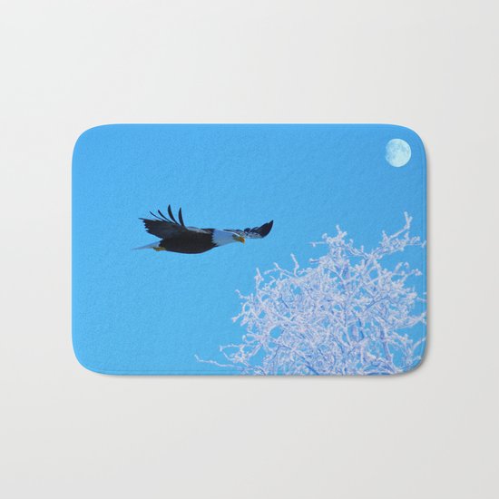 Frosty Flight Bath Mat