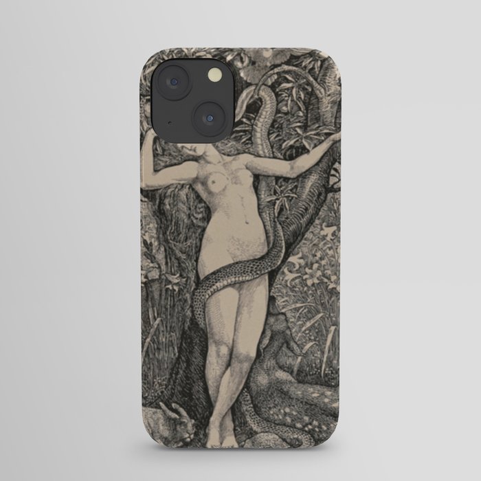 Eve And The Serpent iPhone Case