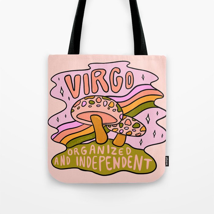 Virgo Mushroom Tote Bag