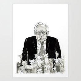 Bernie and More Kittens Art Print