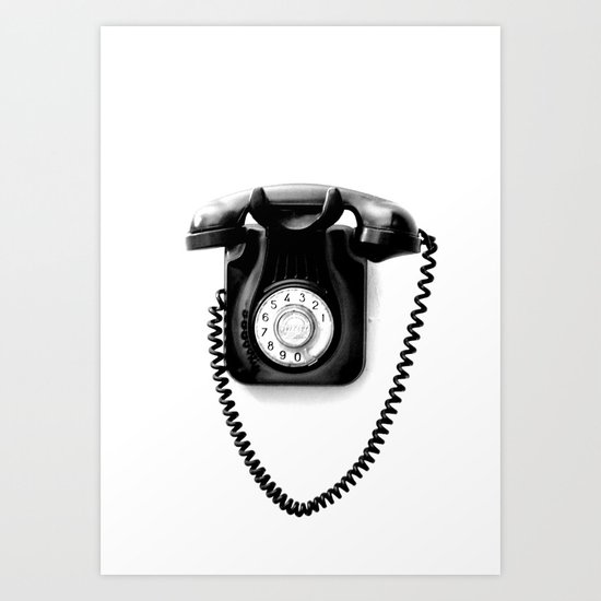 Telephone Art Print