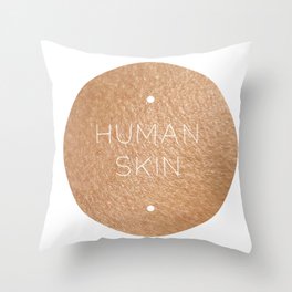 human skin Throw Pillow