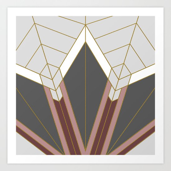 ART DECO G1 (abstract) Art Print