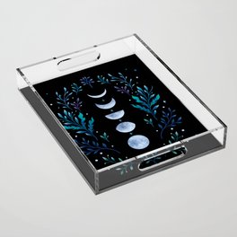 Moonlight Garden - Blue Acrylic Tray