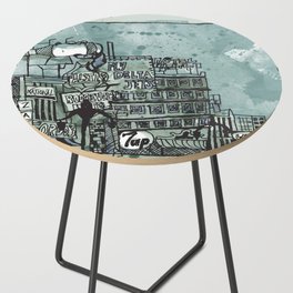 Gloomy Cityscape Side Table