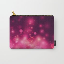 Dark Pink Bokeh Texture Carry-All Pouch