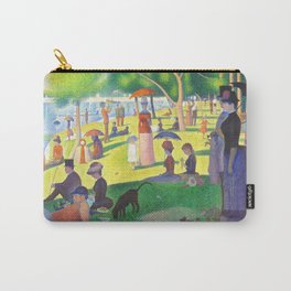Georges Seurat A Sunday On La Grande Jatte Carry-All Pouch | Fineartpainting, Pointillism, Paris, Famousartwork, Trees, Artistic, Seurat, Riverseine, Colorful, Georgesseurat 