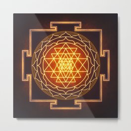 Sri Yantra XI Metal Print | Shree, Meditation, Sacred, Graphicdesign, Mandala, Shri, Chakra, Sriyantra, Geometry, Spirit 