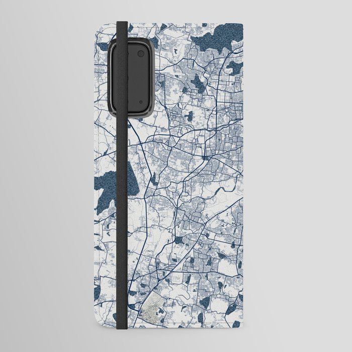 Chennai City Map of India - Coastal Android Wallet Case