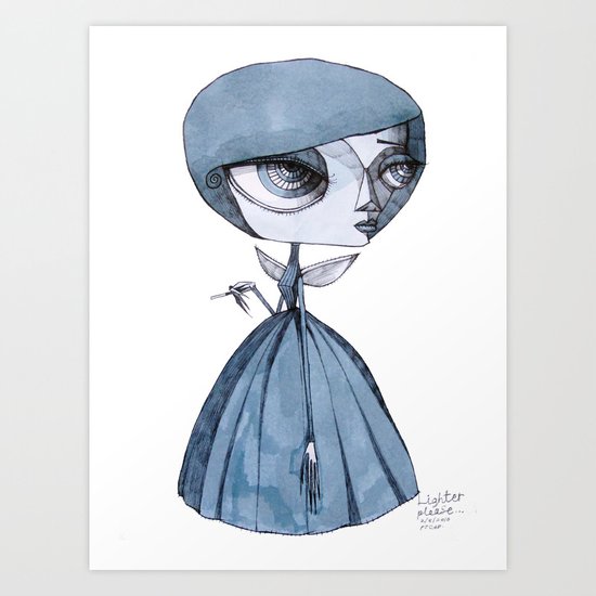 lighter please... Art Print