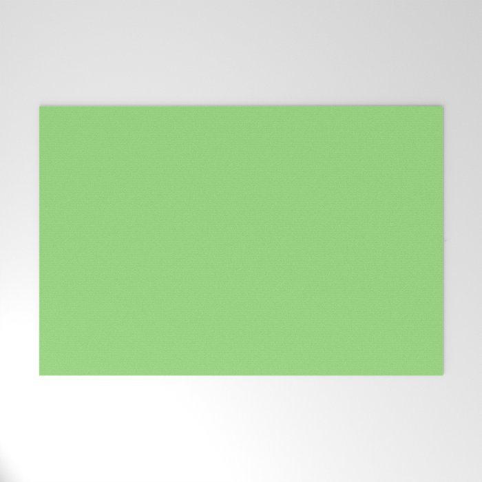 SPRING GREEN Pastel Solid Color Welcome Mat