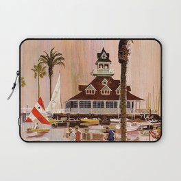Vintage San Diego Travel Laptop Sleeve
