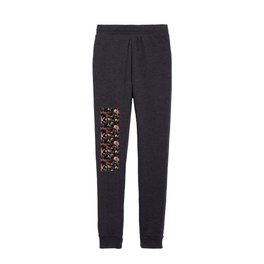 Midnight Bloom Outlined Kids Joggers