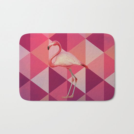 Phoenicopterus Ruber Bath Mat