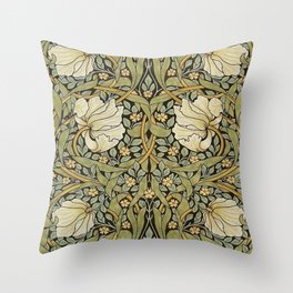 William Morris Pimpernel Restored Pattern Throw Pillow