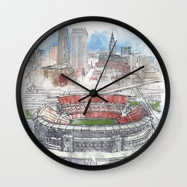 Browns Football Wall Clock