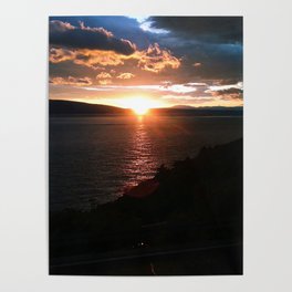 Sunset over the Adriatic Poster