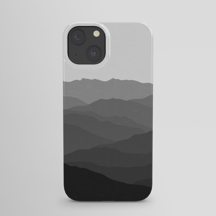 Shades of Grey Mountains iPhone Case