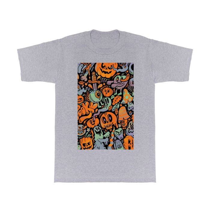 Spooky Doodle Art T Shirt
