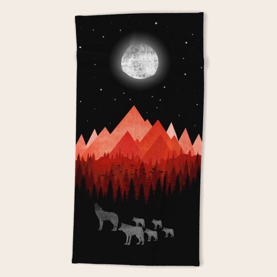 Wolfs Beach Towel