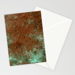 Distressed Patina Texture 03 Stationery Card