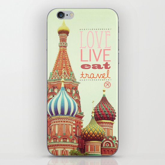 Love, Live, Eat, Travel iPhone & iPod Skin