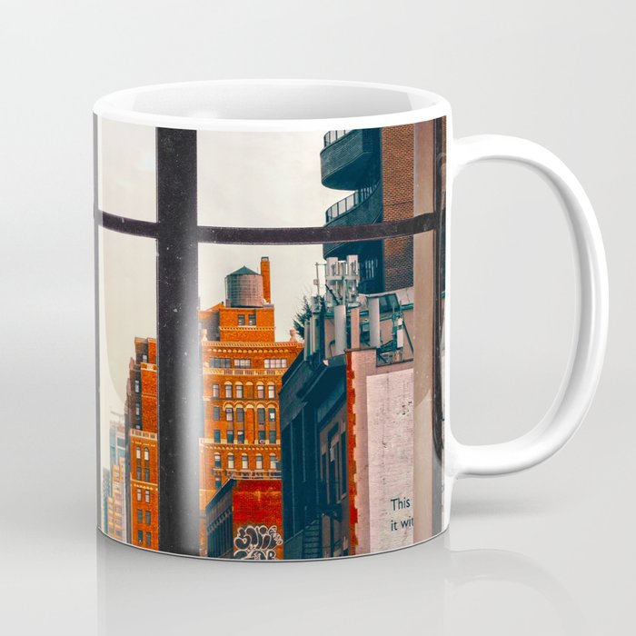 New York City Window #2-Surreal View Collage Coffee Mug