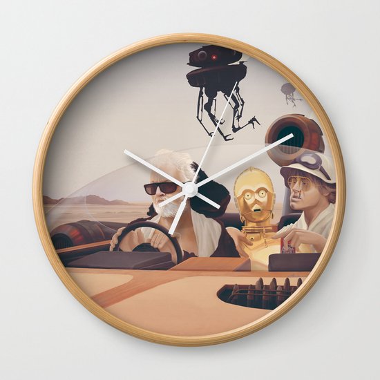 Fear and Loathing on Tatooine Wall Clock