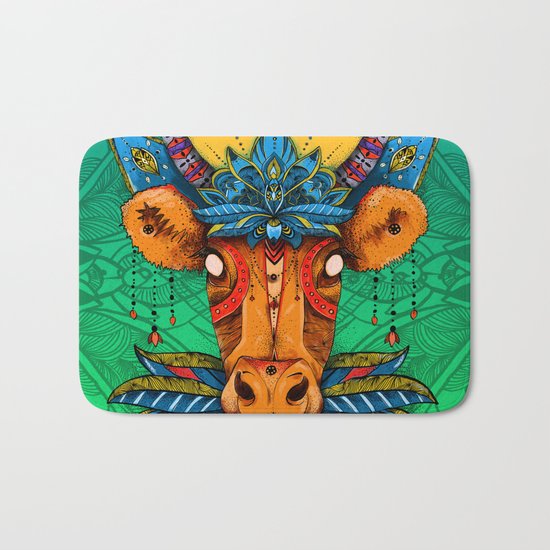 Holy Cow! Lotus. Bath Mat