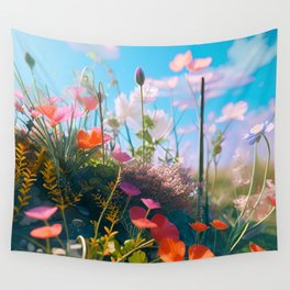 Carefree - wildflower hill wall art & home accessories Wall Tapestry