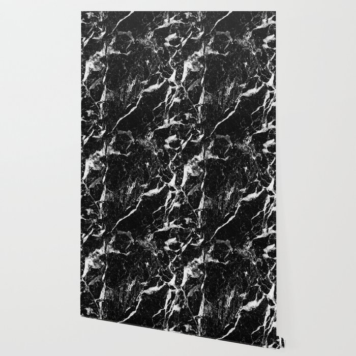 Black White Marble Wallpaper By Pattern Love Society6