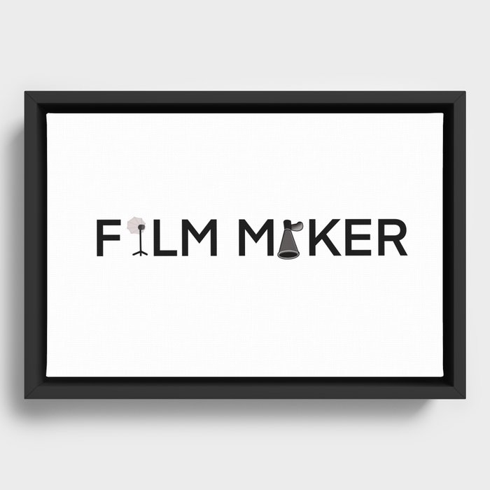 Film Maker Framed Canvas
