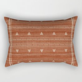 Heddle in Rust Rectangular Pillow
