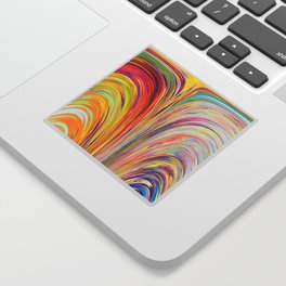 Psychedelic Fountain Sticker