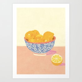 Lemons Art Print