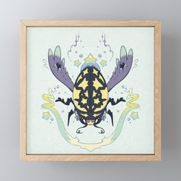 Little Fauna - Starburst Diving Beetle Framed Mini Art Print