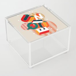 UNIQUE Typography Acrylic Box