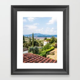 Florence from a Distance  Framed Art Print