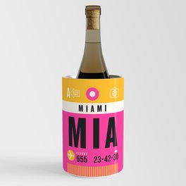 Luggage Tag A - MIA Miami USA Wine Chiller