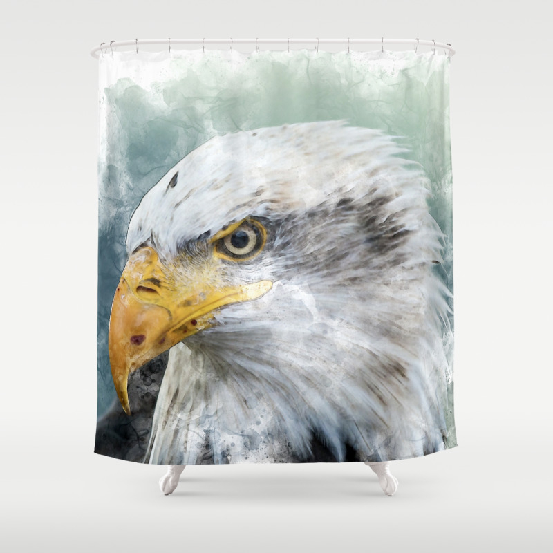 Bald Eagle Haliaeetus Shower Curtain By, Bald Eagle Shower Curtain