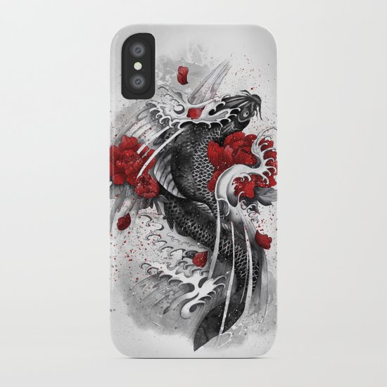 Black Koi iPhone Case