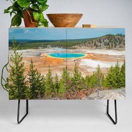 Grand Prismatic Spring Yellowstone National Park Print Credenza