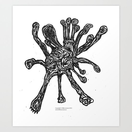 Bacteria. Art Print