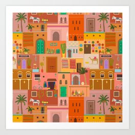 Marrakesh: The Red City Art Print